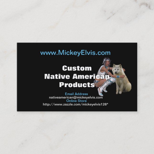 Native American Profile Card (Front)