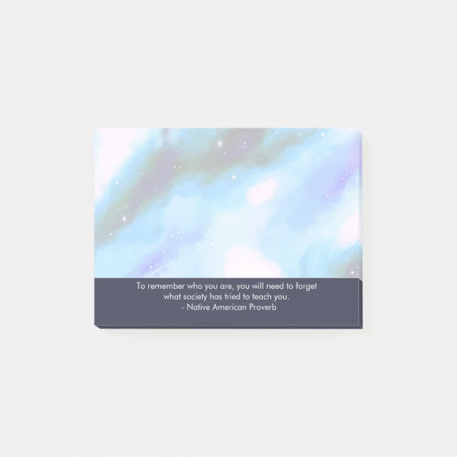 Native American Proverb Inspirational Wise Saying Post-it Notes (Front)