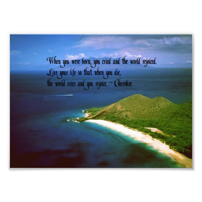 Native American Quotes Photo Print (Front)