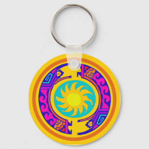 Native American Rainbow Spirits Keychain