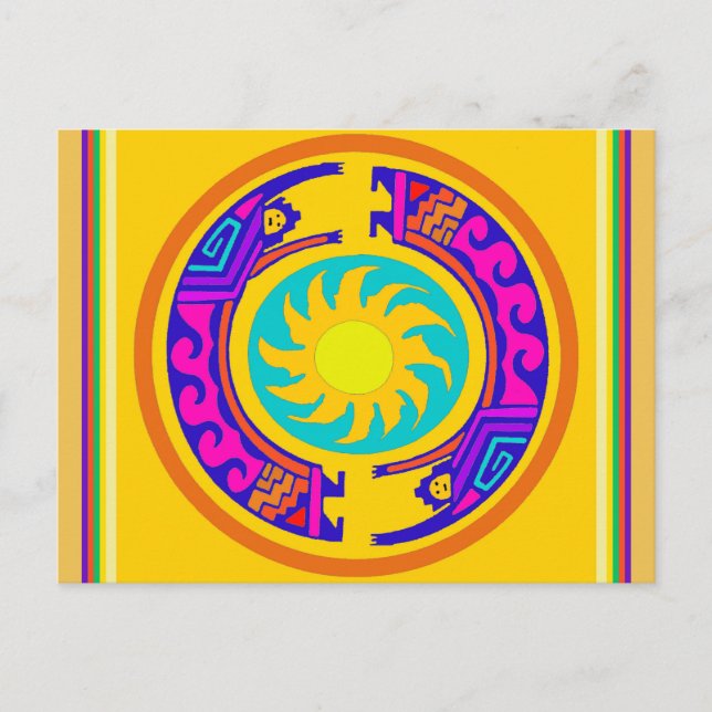 Native American Rainbow Spirits Postcard (Front)