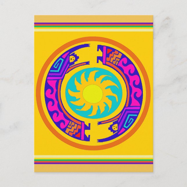 Native American Rainbow Spirits Postcard (Front)
