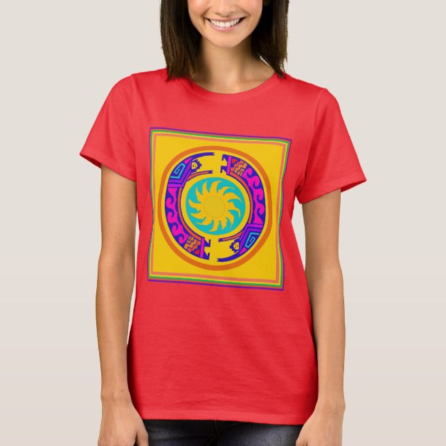 Native American Rainbow Spirits T-Shirt (Front)