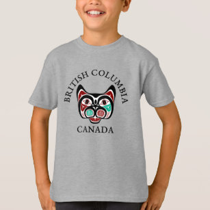 Native American Red Black Haida Art Kitty T-Shirt