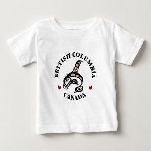 Native American Red Black Haida Orca Killer Whale Baby T-Shirt