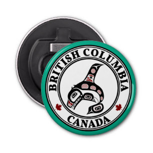 Native American Red Black Haida Orca Killer Whale Bottle Opener