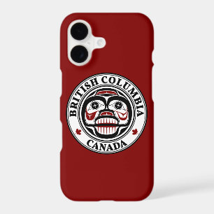 Native American Red Black Haida Weeping skull