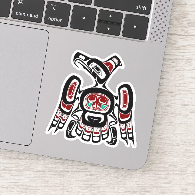 Native American Red Black Kaigani Thunderbird (Detail)