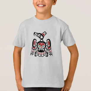 Native American Red Black Kaigani Thunderbird T-Shirt