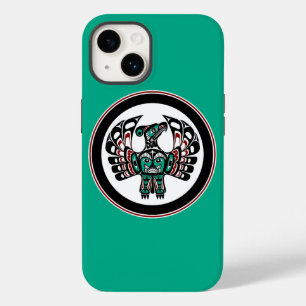 Native American Red Black Vector Art Thunderbird Case-Mate iPhone 14 Case