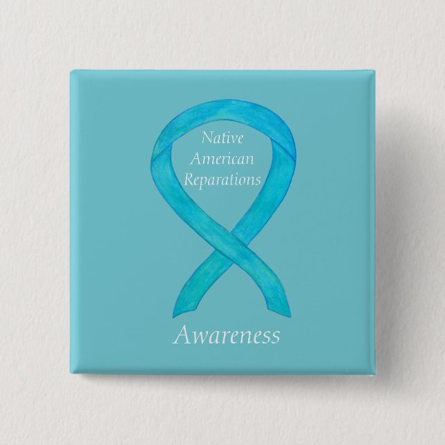 Native American Reparations Awareness Ribbon Pins (Front)