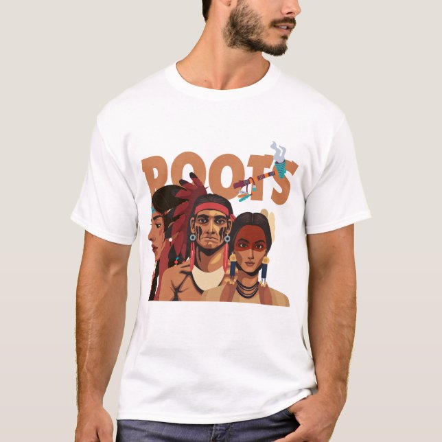 Native American Roots T-Shirt (Front)
