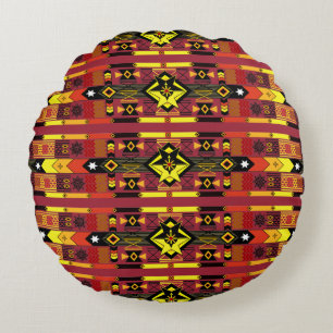 Native American Round Pillow