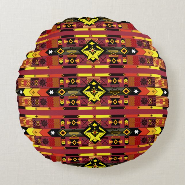 Native American Round Pillow (Front)