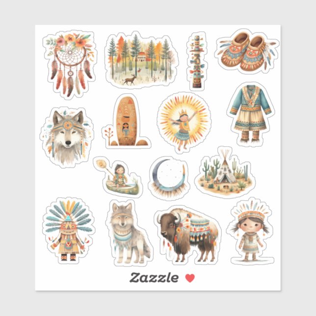 Native American  Set Art Tribe Pack (Sheet)