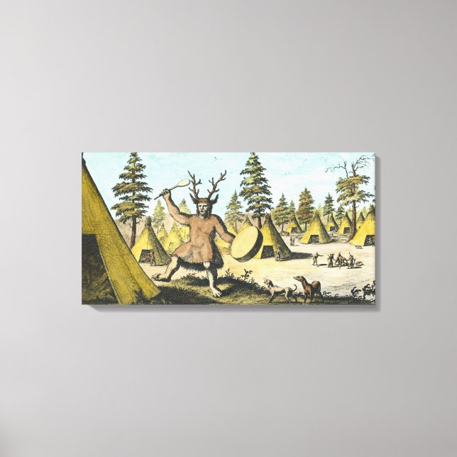 Native American Shaman Canvas Print (Front)
