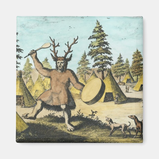 Native American Shaman Magnet (Front)