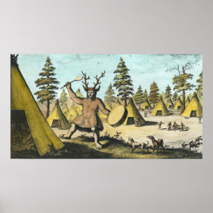 Native American Shaman Poster