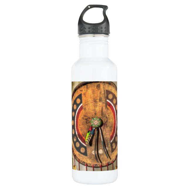 Native American Shield 710 Ml Water Bottle (Front)