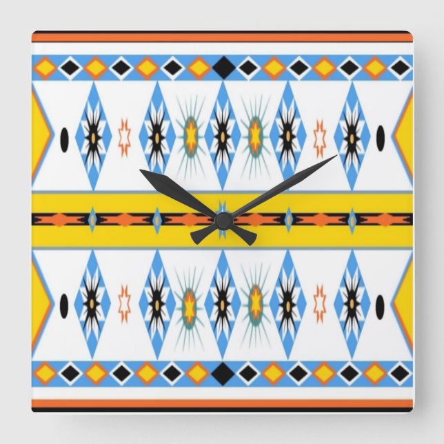 Native American Shoshone Wall Clock (Front)