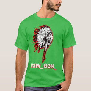 native american skull 3 T-Shirt