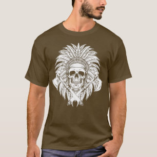 Native American Skull Axe Indigenous (1) T-Shirt