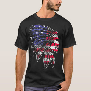Native american skullTShirt 1  T-Shirt