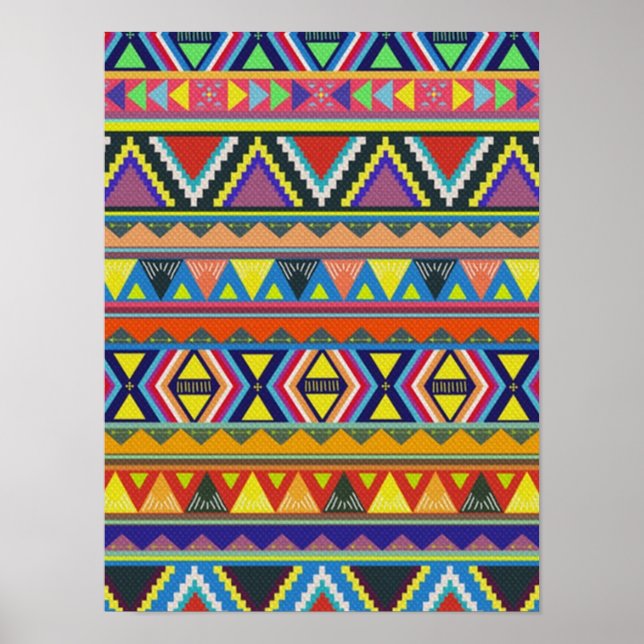 Native American Southwest Colourful Poster (Front)