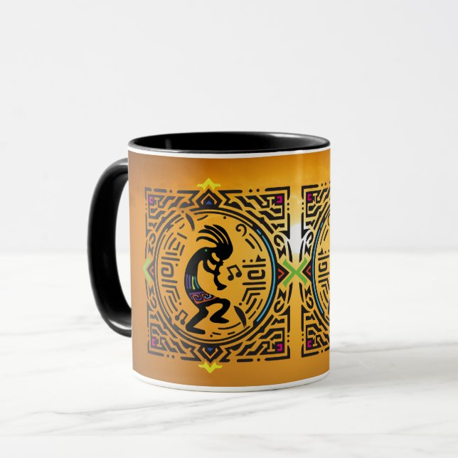 Native American Southwestern Kokopelli Mug (Front Left)