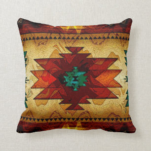 Native American Southwestern Tribal Throw Pillow