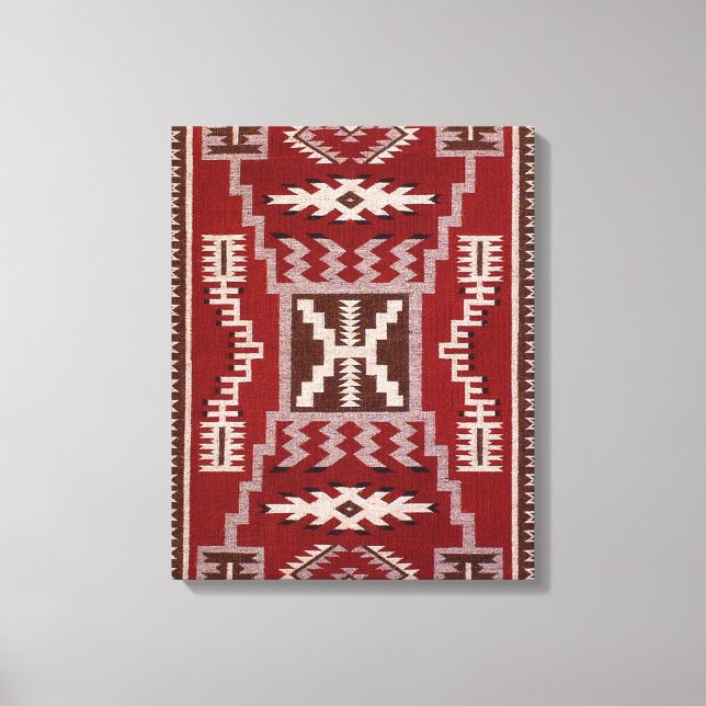 Native American Storm Pattern Canvas Print (Front)