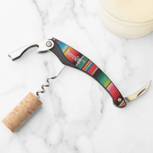 Native American Striped Personalized  Corkscrew