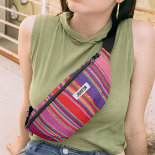 Native American Stripes Colourful Indian Pattern Fanny Pack