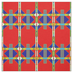 Native American Style Patterned Fabric