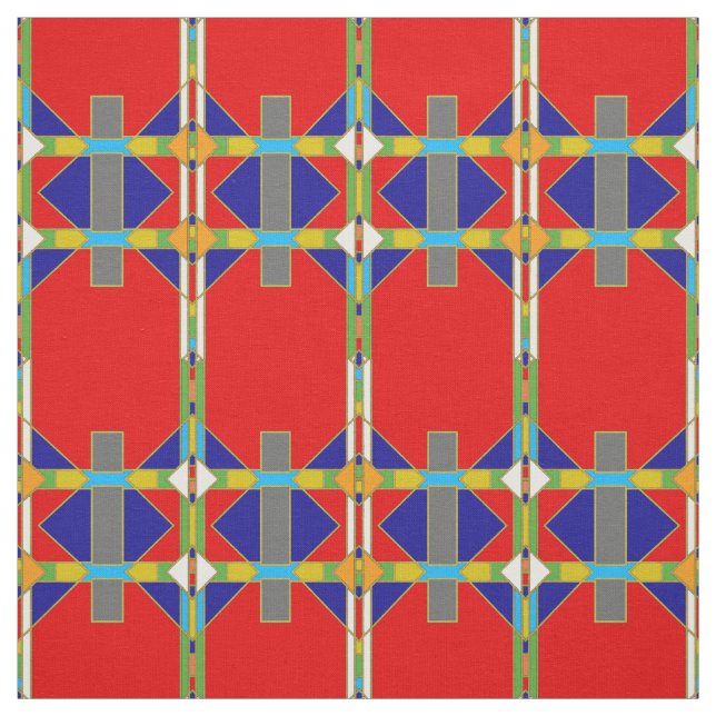 Native American Style Patterned Fabric (Swatch)