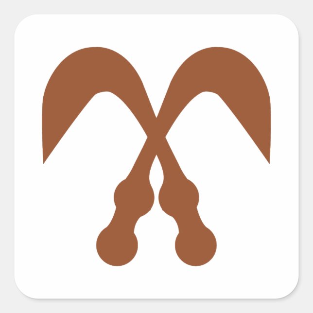 Native American Symbols,seal of the Cherokee  Square Sticker (Front)