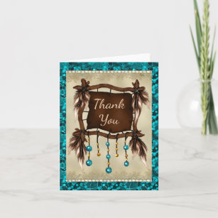 Native American Thank You Card