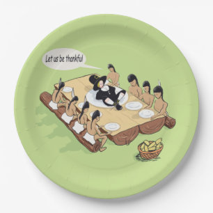 Native American Thanksgiving Paper Plate