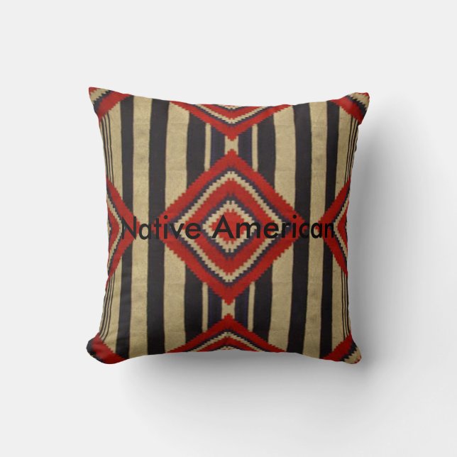 Native American - Throw Pillow (Front)