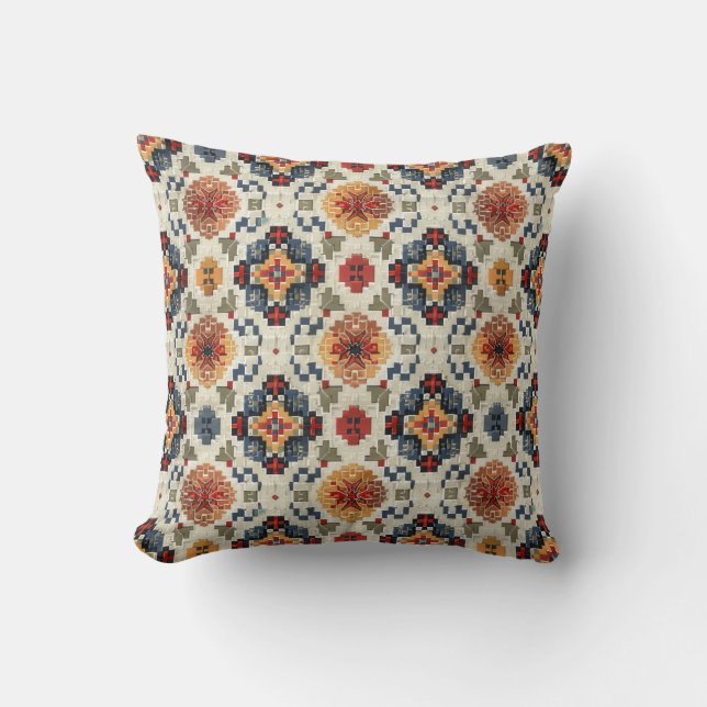 Native American Throw Pillow (Front)