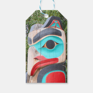 Native American Totem Pole,  Anchorage, Alaska 2 Gift Tags