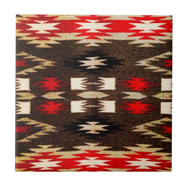 Native American Tribal Design Print Tile (Front)