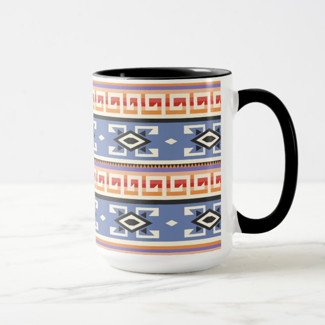 Native American Tribal Geometric Pattern Mug (Right)