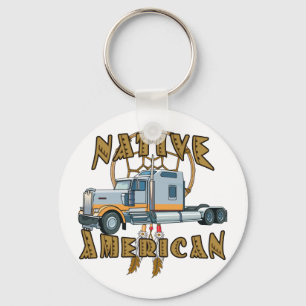 Native American Trucker Keychain