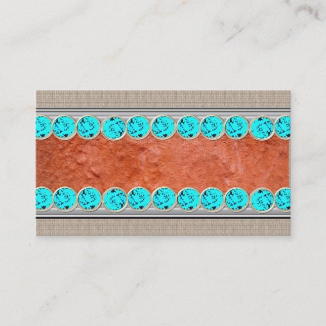Native American Turquoise Jewellery,Business Cards (Front)