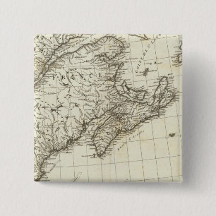 Native American Villages in Canada 2 Inch Square Button