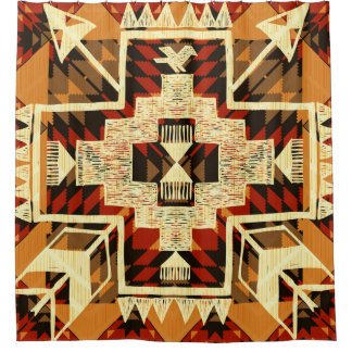 Native American, Vintage Hand-Drawn Abstract.
