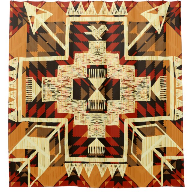Native American, Vintage Hand-Drawn Abstract. (Front)