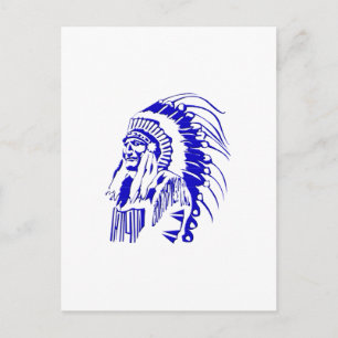 Native American Warrior #4 Postcard