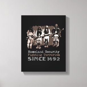 Native American Warriors Apache Tribe History Gift Canvas Print